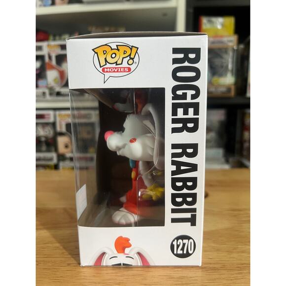 VAULTED LE EXCLUSIVE Roger Rabbit w/ Kisses Funko Pop #1270 Disney Who Framed - Picture 2 of 6